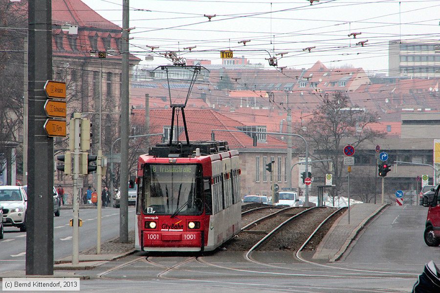 Stra&szlig;enbahn N&uuml;rnberg - 1001
/ Bild: nuernberg1001_bk1303150063.jpg