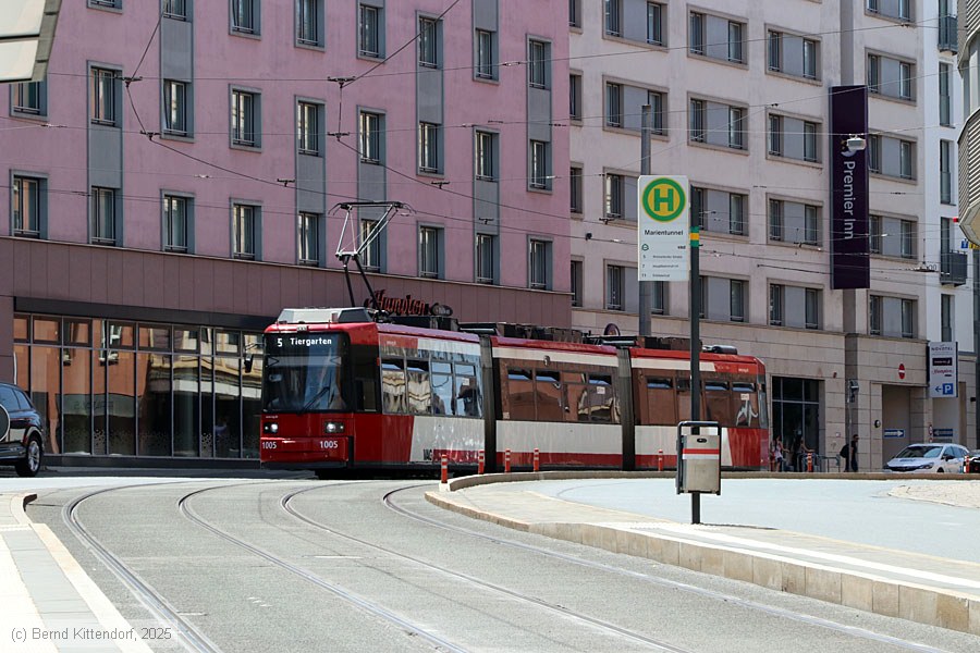 Stra&szlig;enbahn N&uuml;rnberg - 1005
/ Bild: nuernberg1005_bk2506250105.jpg