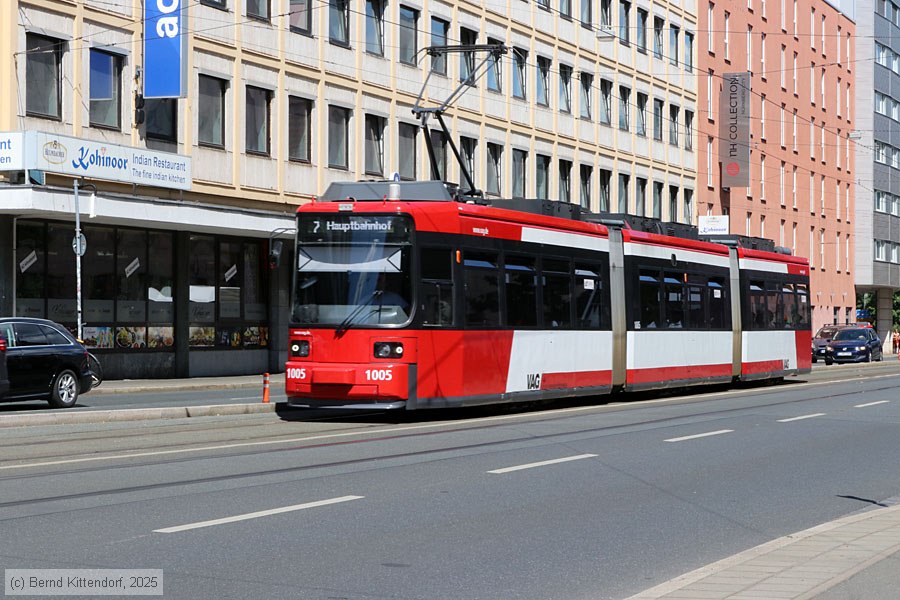 Stra&szlig;enbahn N&uuml;rnberg - 1005
/ Bild: nuernberg1005_bk2506280245.jpg