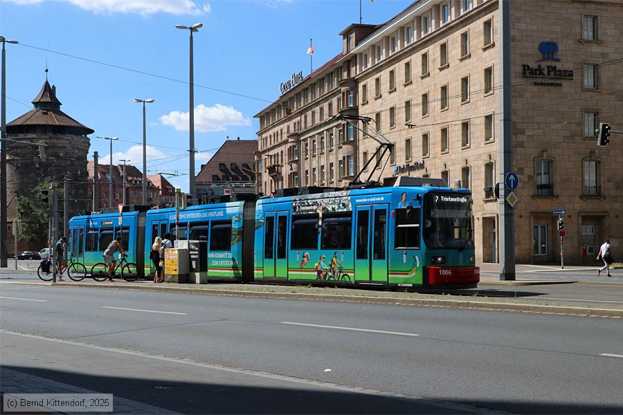 Stra&szlig;enbahn N&uuml;rnberg - 1006
/ Bild: nuernberg1006_bk2506280244.jpg