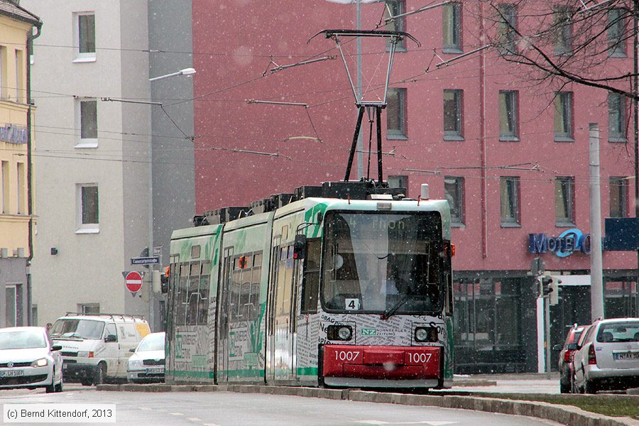 Stra&szlig;enbahn N&uuml;rnberg - 1007
/ Bild: nuernberg1007_bk1303150024.jpg