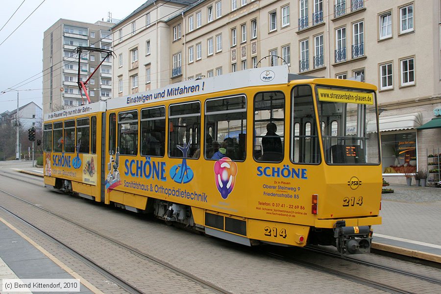 Straßenbahn Plauen - 214
/ Bild: plauen214_bk1004140134.jpg