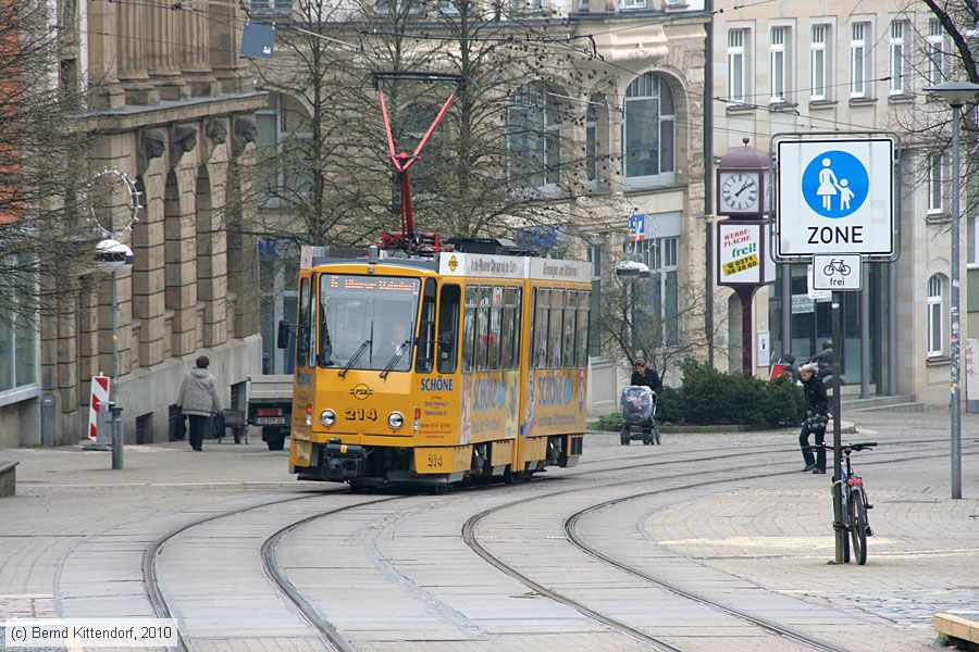 Straßenbahn Plauen - 214
/ Bild: plauen214_bk1004140162.jpg