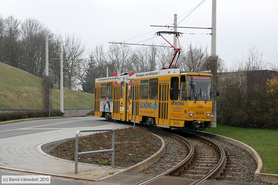 Straßenbahn Plauen - 214
/ Bild: plauen214_bk1004140173.jpg