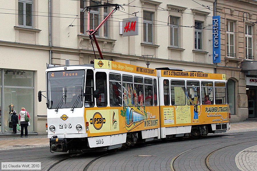 Straßenbahn Plauen - 216
/ Bild: plauen216_cw1004140129.jpg