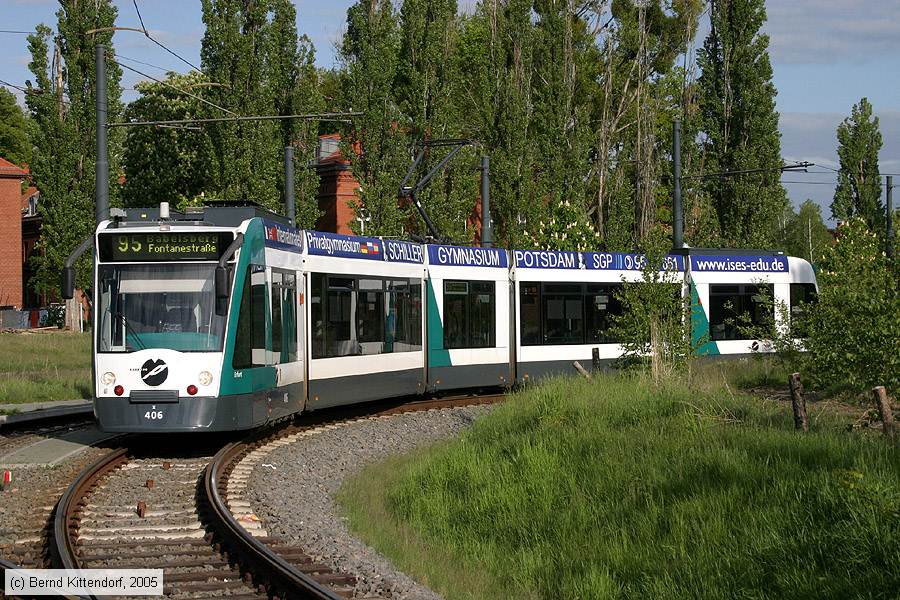 Straßenbahn Potsdam - 406
/ Bild: potsdam406_e0019061.jpg Straßenbahn Potsdam - 406
/ Bild: potsdam406_e0019061.jpg