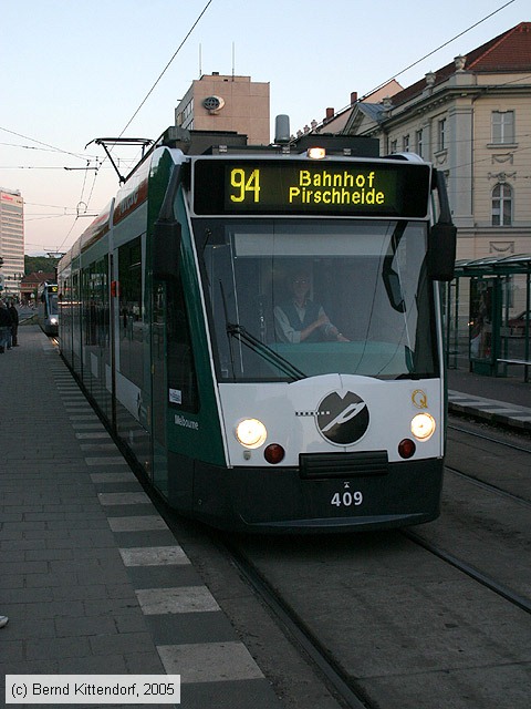 Straßenbahn Potsdam - 409
/ Bild: potsdam409_e0019101.jpg Straßenbahn Potsdam - 409
/ Bild: potsdam409_e0019101.jpg