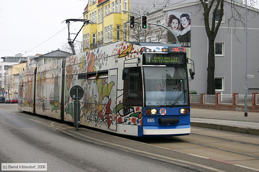 Stra&szlig;enbahn Rostock - 665
/ Bild: rostock665_bk0603160181.jpg