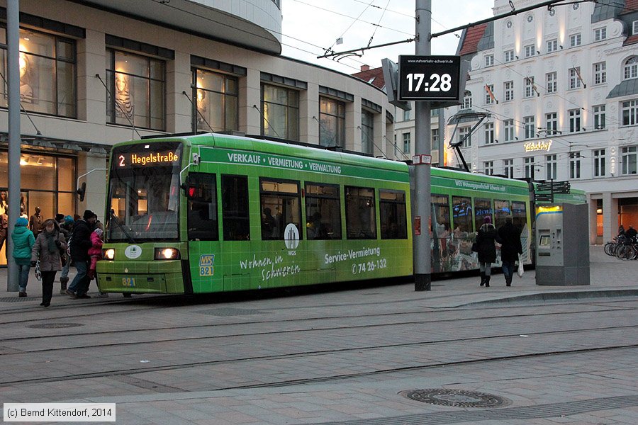 Stra&szlig;enbahn Schwerin - 821
/ Bild: schwerin821_bk1402220286.jpg