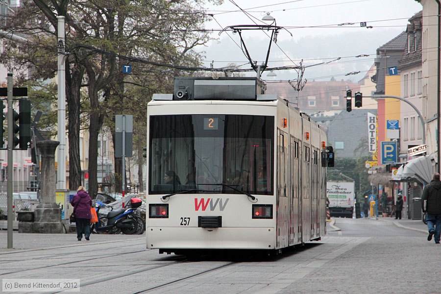 Straßenbahn Würzburg - 257
/ Bild: wuerzburg257_bk1211140136.jpg