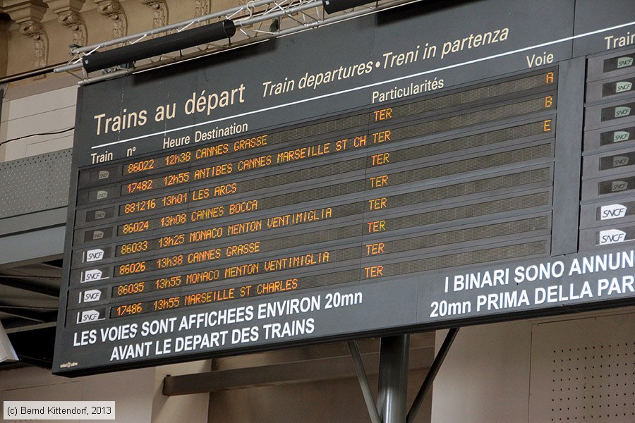 Gares SNCF - Nice Ville
/ Bild: bfniceville_bk1312100146.jpg Gares SNCF - Nice Ville
/ Bild: bfniceville_bk1312100146.jpg