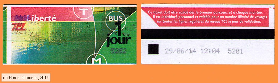 Lyon - TCL - Tageskarte
/ Bild: lyon_fk20140629jour.jpg