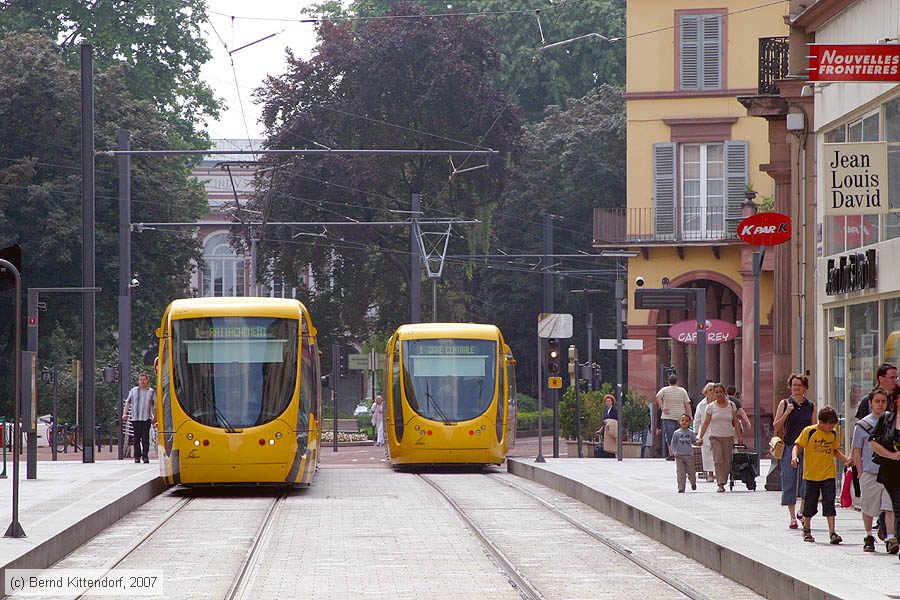 Straßenbahn Mulhouse - 2022 und 2013
/ Bild: mulhouse2013_bk0706090095.jpg