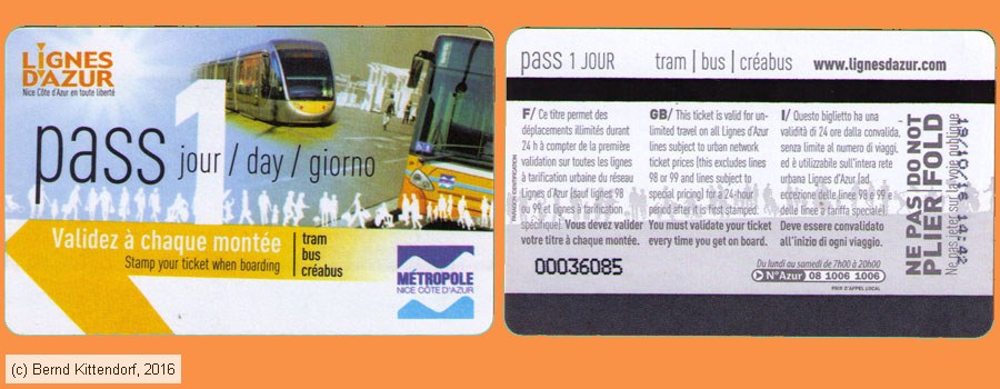 Nice - Lignes d'Azur - Fahrkarte
/ Bild: nice_fk20161019p1j.jpg