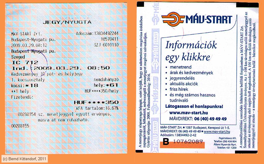 MÁV - Zuschlag / Reservierung 
/ Bild: mav_fk20090329j.jpg