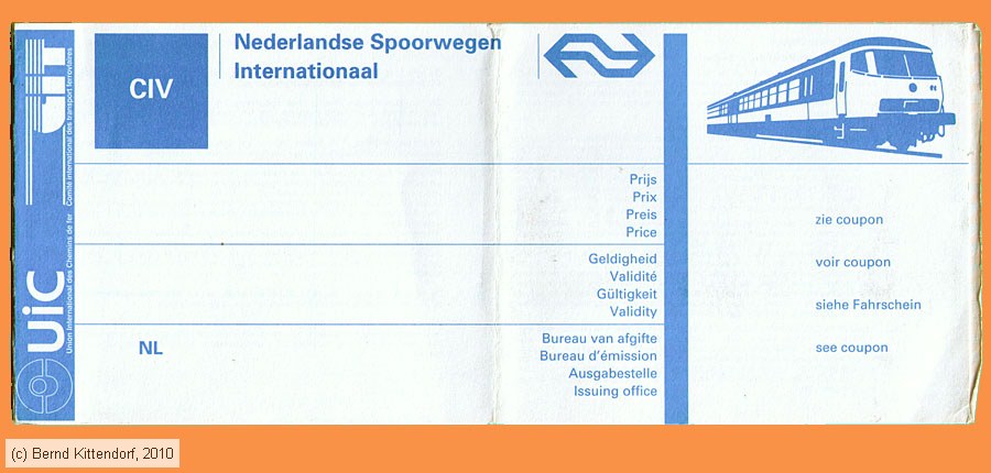 Nederlandse Spoorwegen - Fahrkarte
/ Bild: ns_fk20060714a.jpg