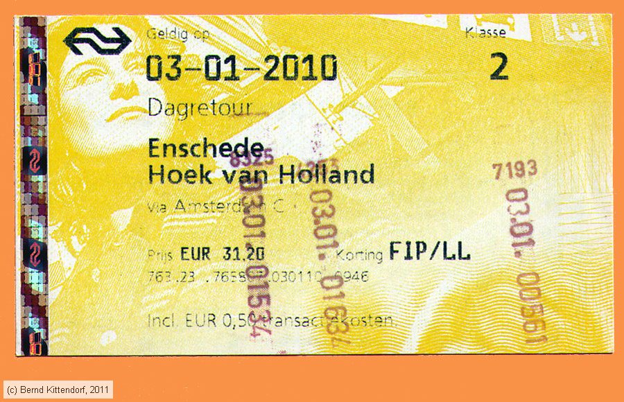 Nederlandse Spoorwegen - Fahrkarte
/ Bild: ns_fk20100103dr.jpg