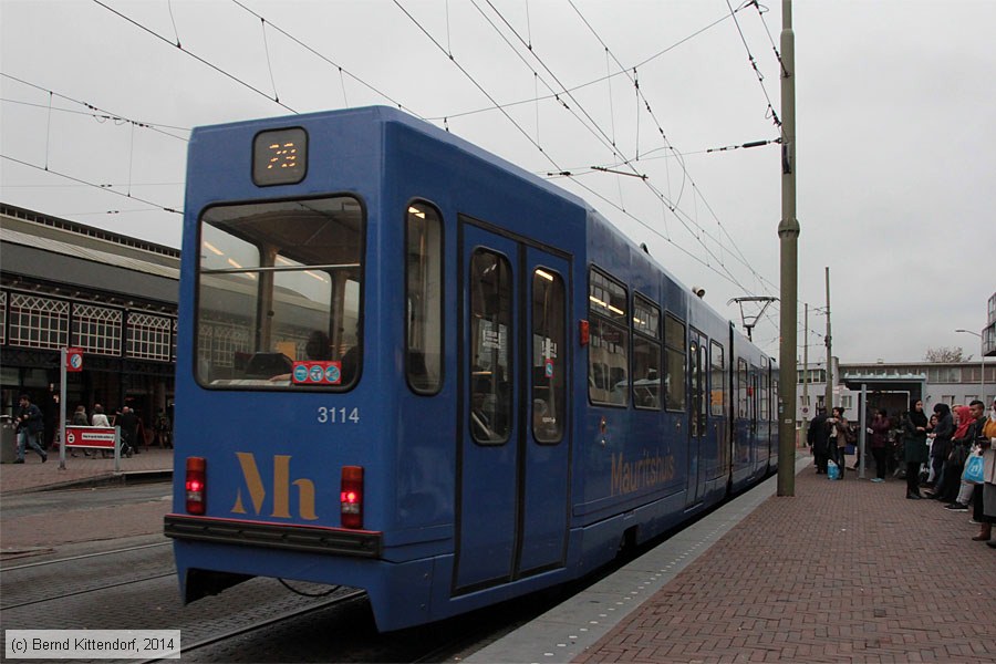 Straßenbahn Den Haag - 3114
/ Bild: denhaag3114_bk1410290210.jpg
