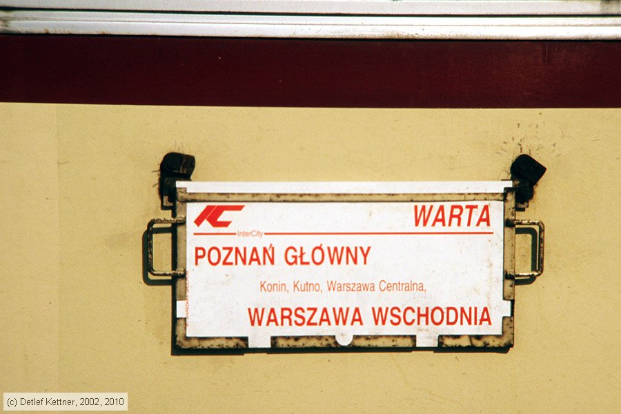 PKP - Zuglaufschild - IC
/ Bild: zuglaufpkpic_dk137110.jpg
